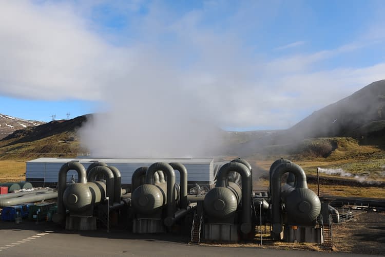 The geothermal power plant, which supplies heat and energy to Orca, as well as much of Reyjavik.