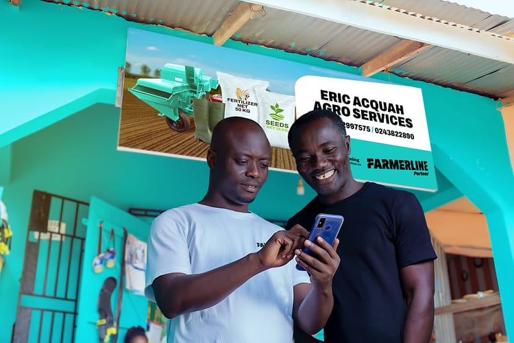 Founders of Ghanaian agritech Farmerline that delivers technologies that increase farmers’ access to high-quality production inputs and education on the best farming practices through partner agribusinesses