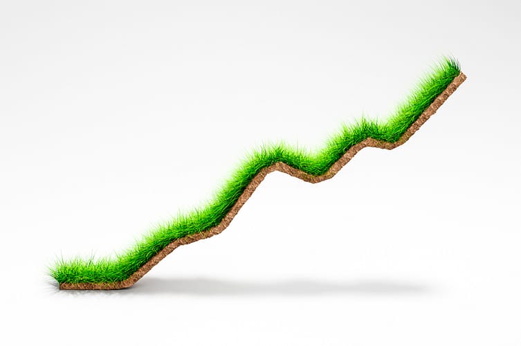 A green grass graph