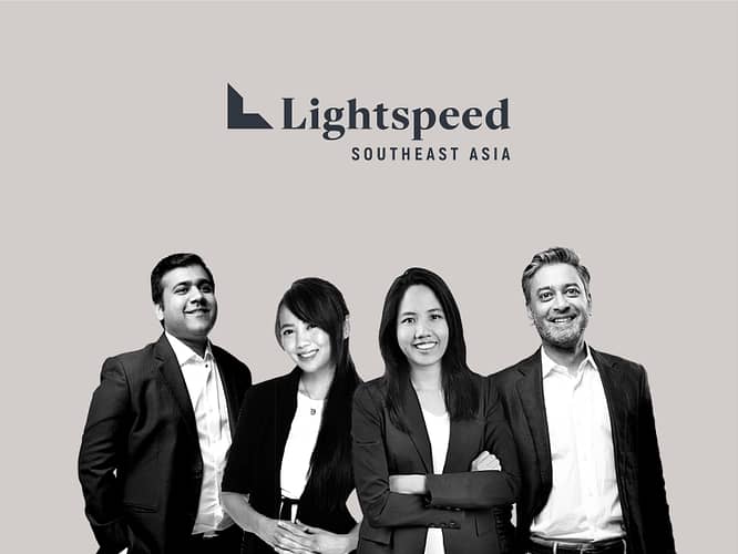 A group photo of Lightspeed Venture Capital's Southeast Asia team